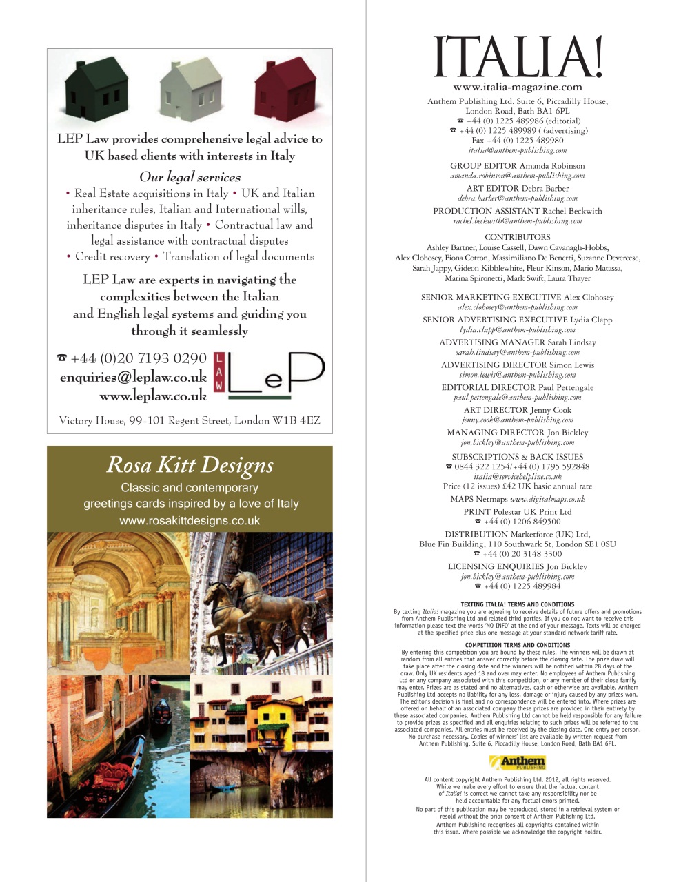 Italia! Preview Pages