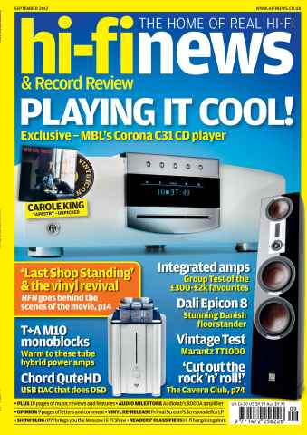 Hi-Fi News issue September 2012