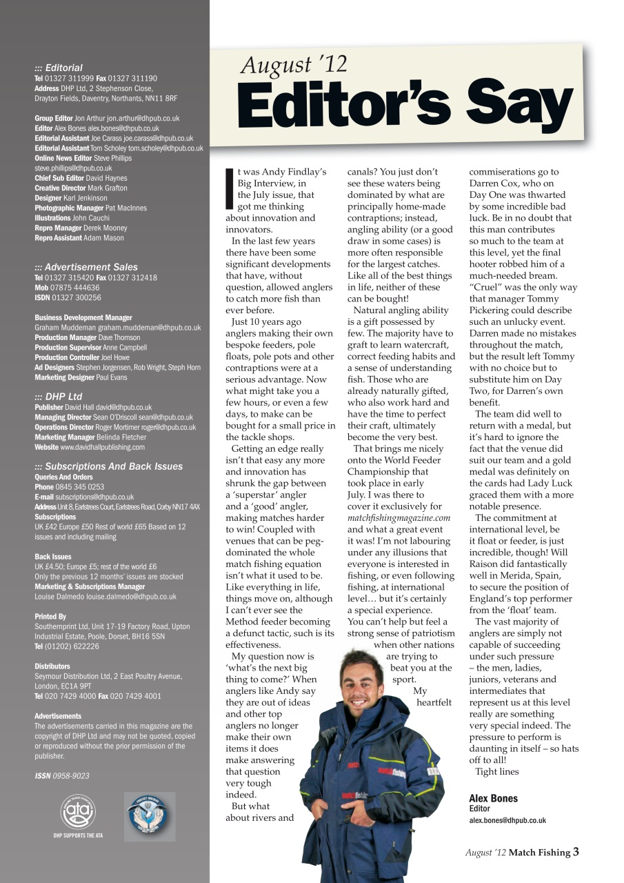 Match Fishing Preview Pages