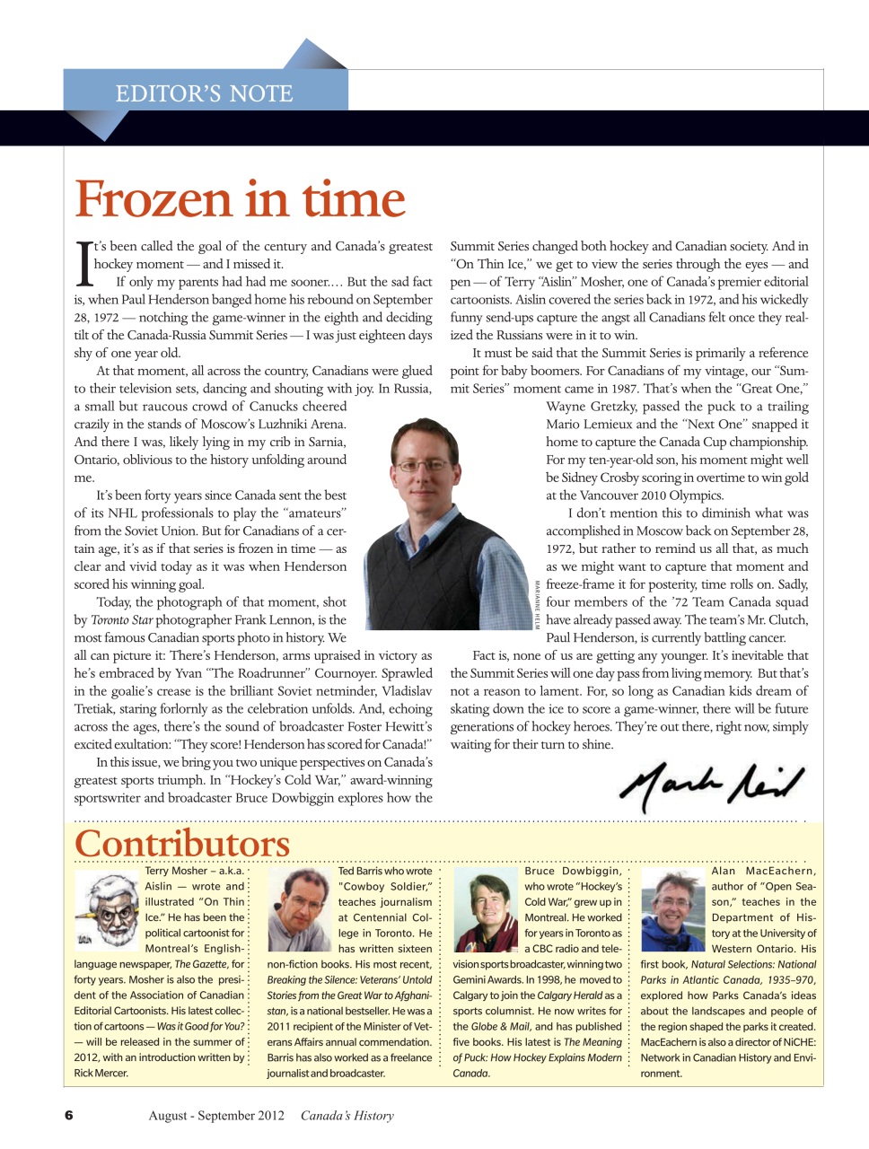 Canada's History Preview Pages