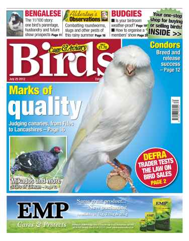 Cage & Aviary Birds issue Cage and Aviary July 25 2012