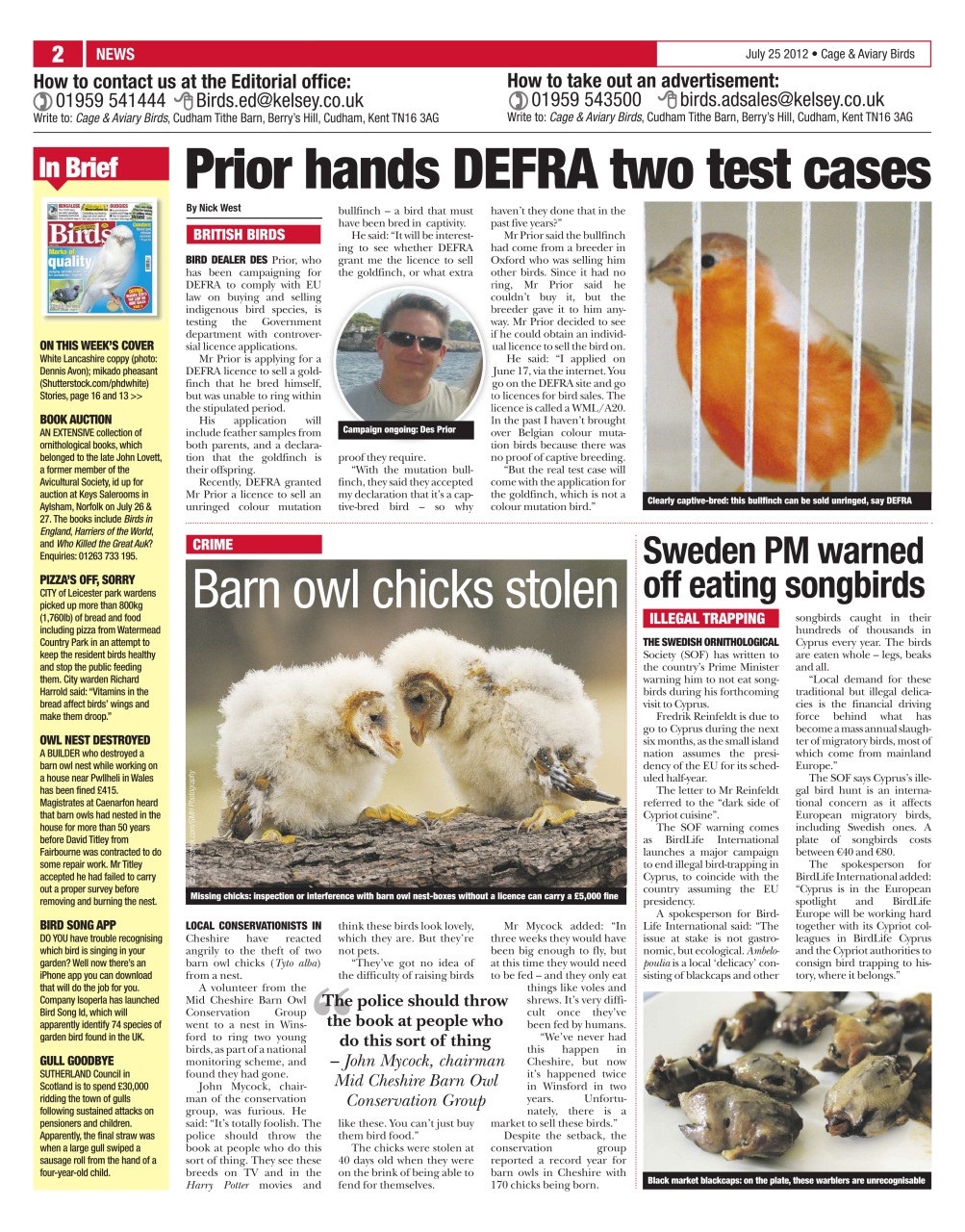 Cage & Aviary Birds Preview Pages