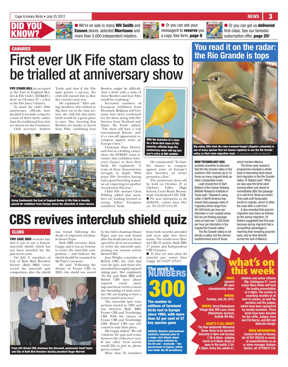 Cage & Aviary Birds Preview Pages