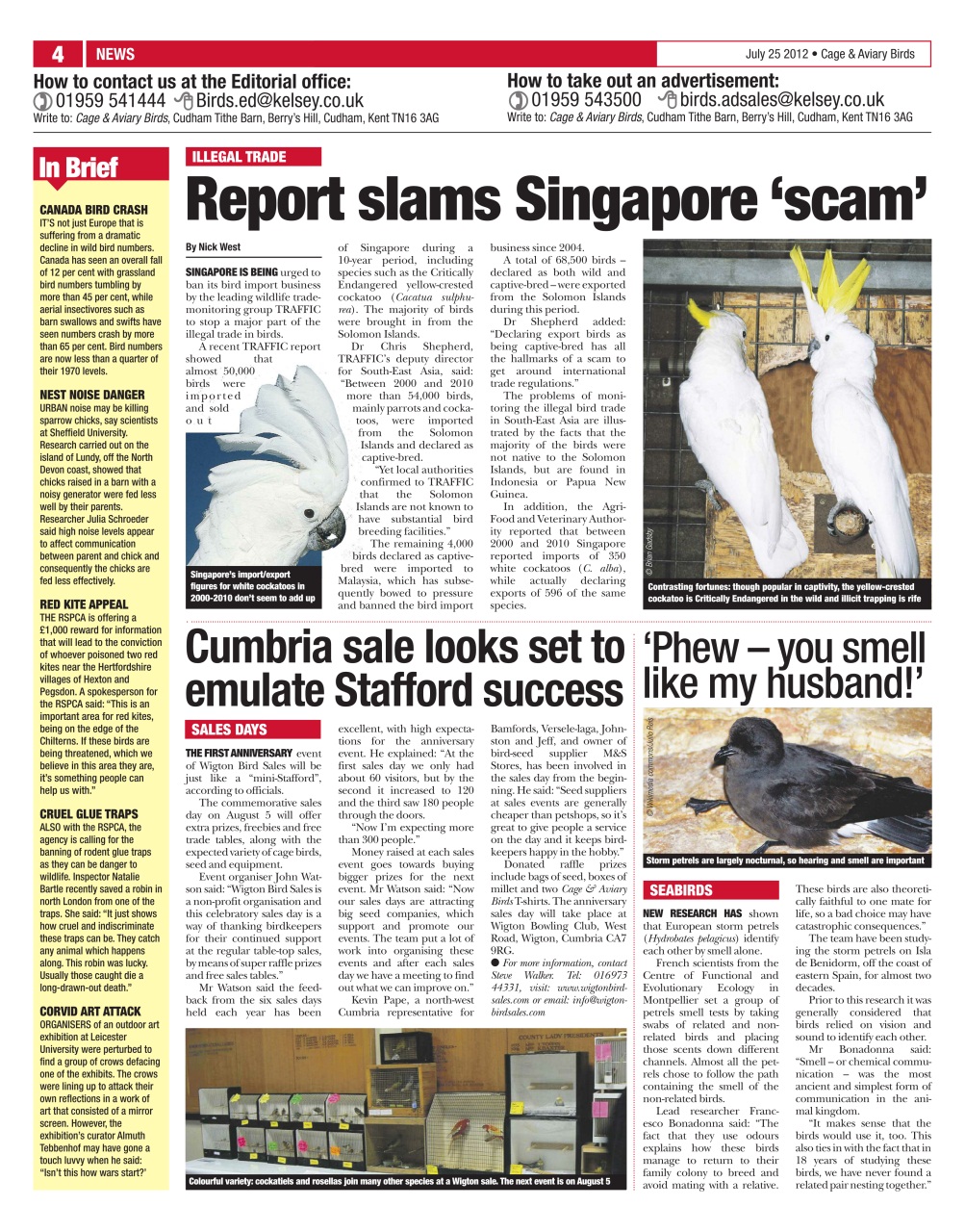 Cage & Aviary Birds Preview Pages