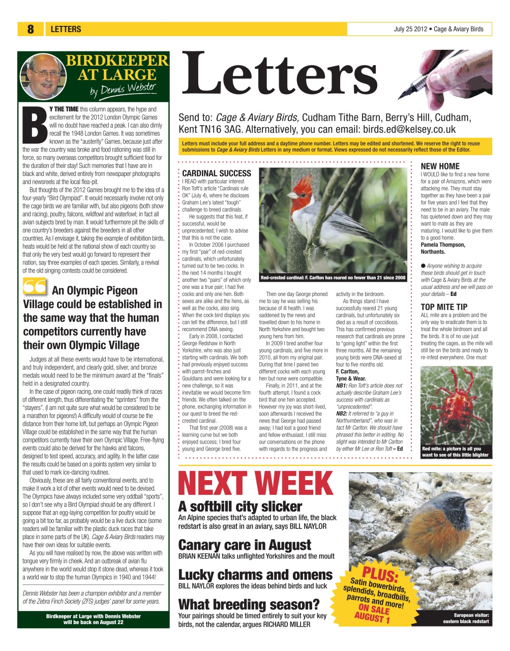 Cage & Aviary Birds Preview Pages