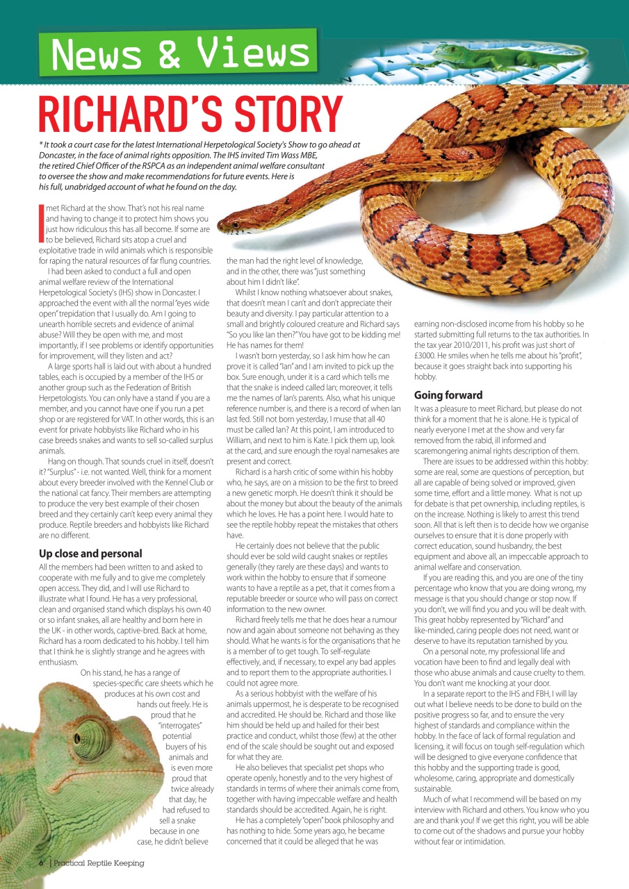 Practical Reptile Keeping Preview Pages