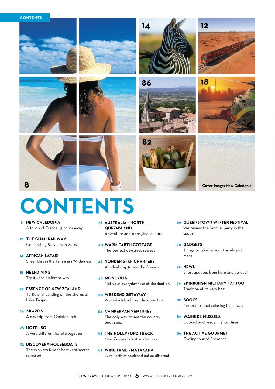 Let’s Travel Preview Pages