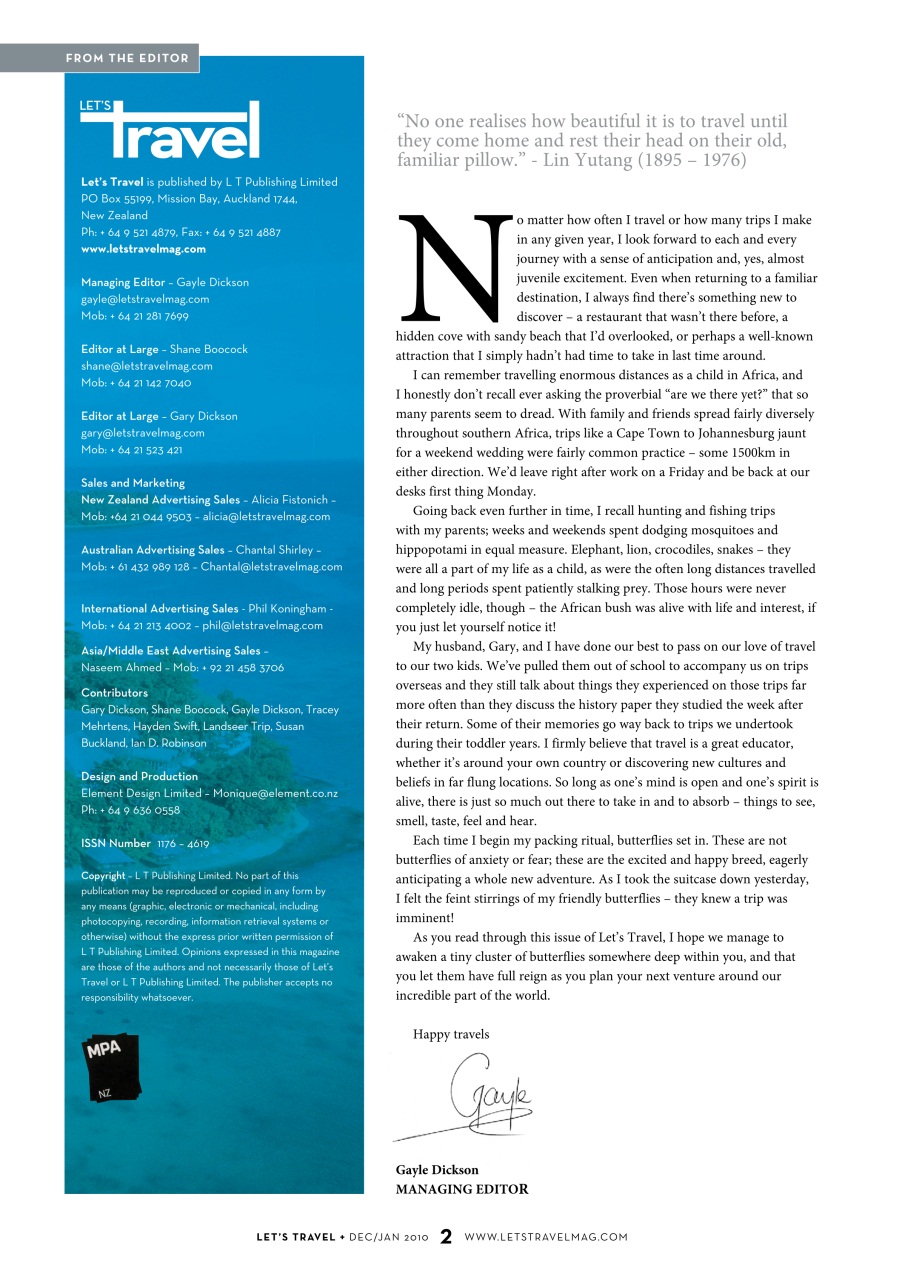 Let’s Travel Preview Pages