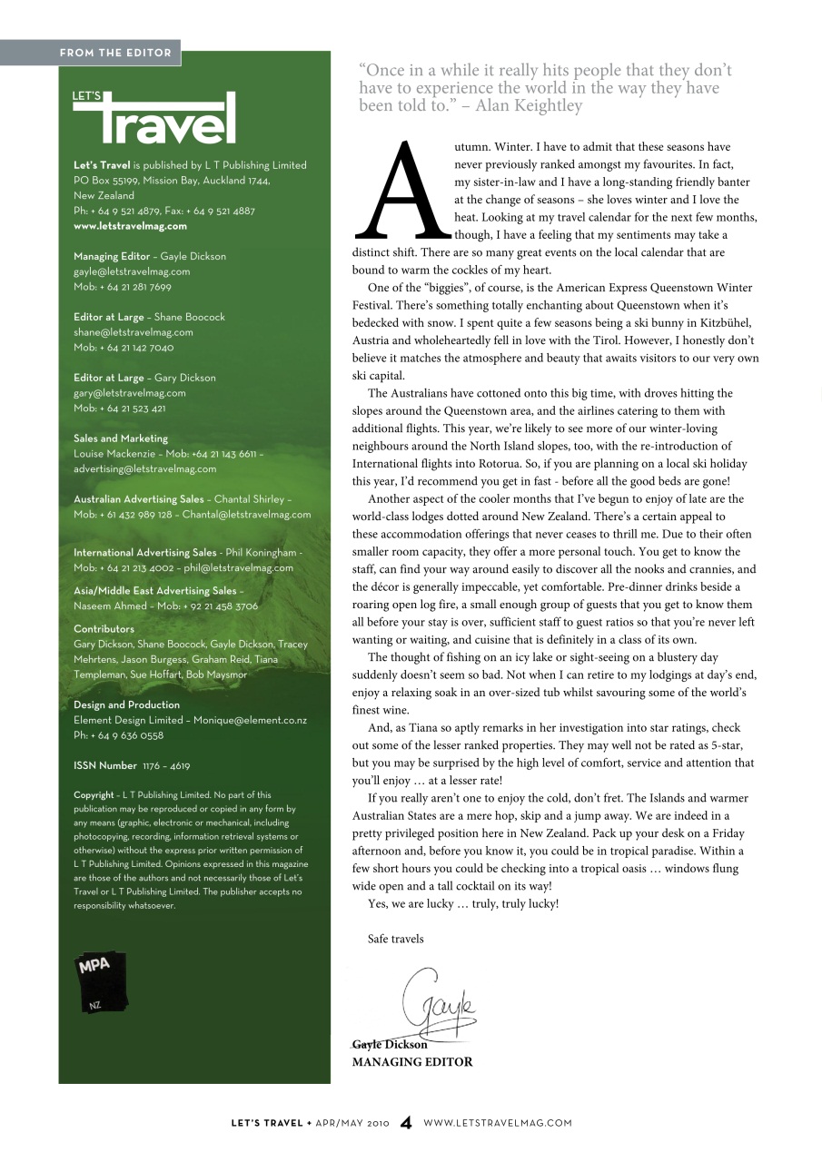 Let’s Travel Preview Pages