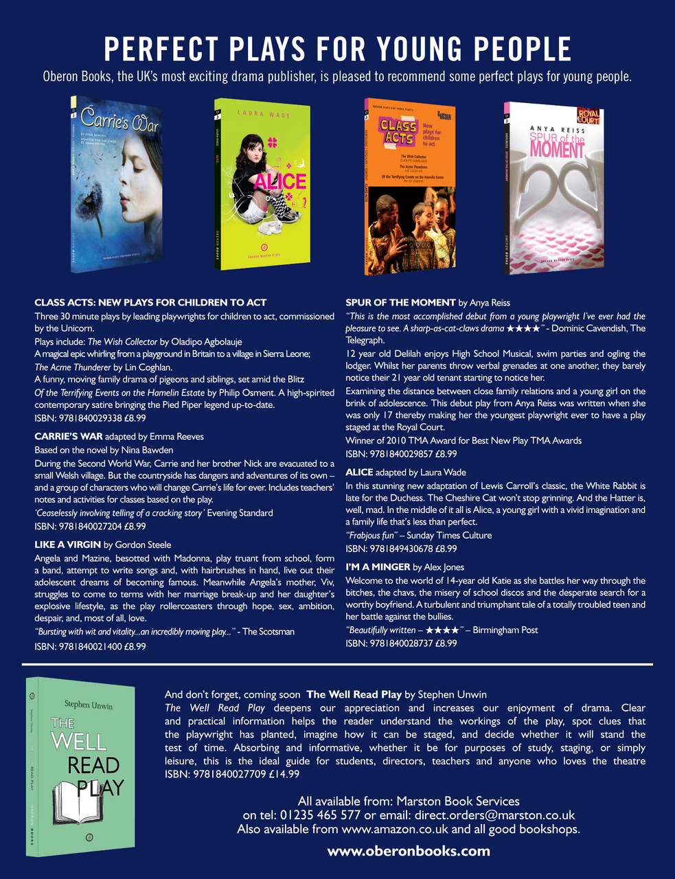 Drama and Theatre Preview Pages