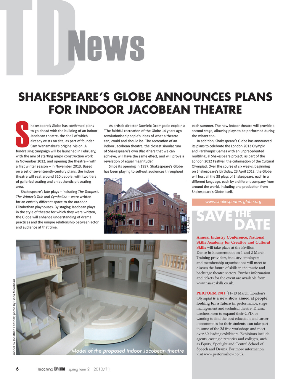 Drama and Theatre Preview Pages