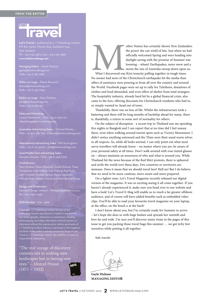 Let’s Travel Preview Pages