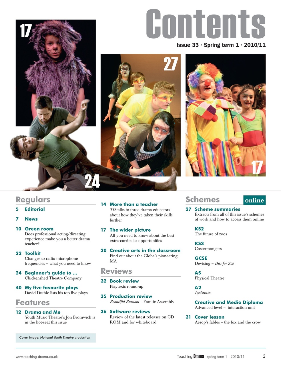 Drama and Theatre Preview Pages