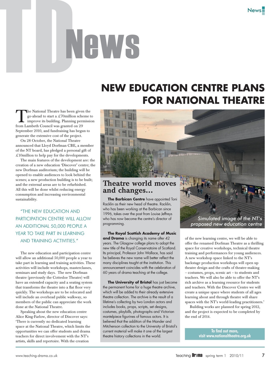 Drama and Theatre Preview Pages