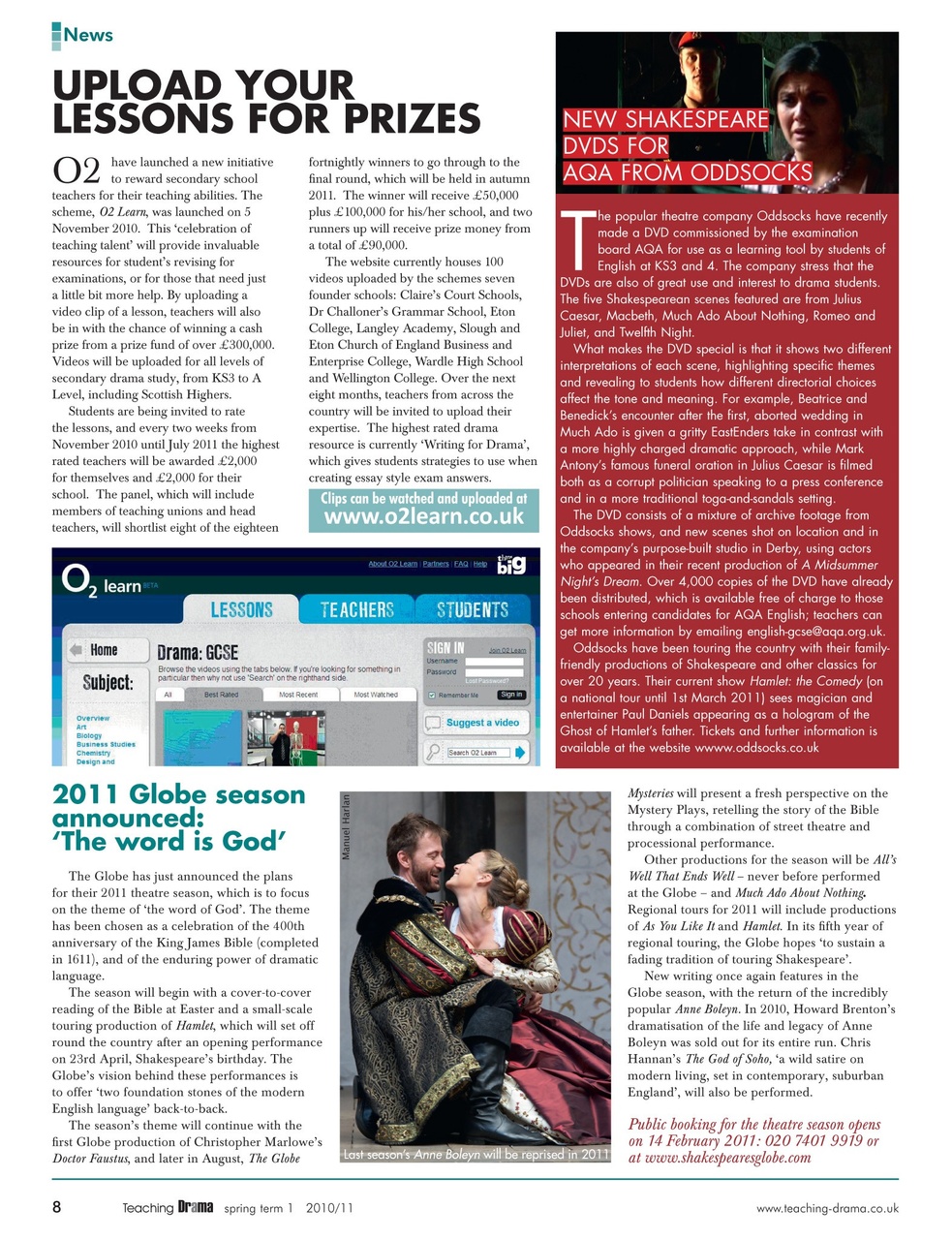 Drama and Theatre Preview Pages