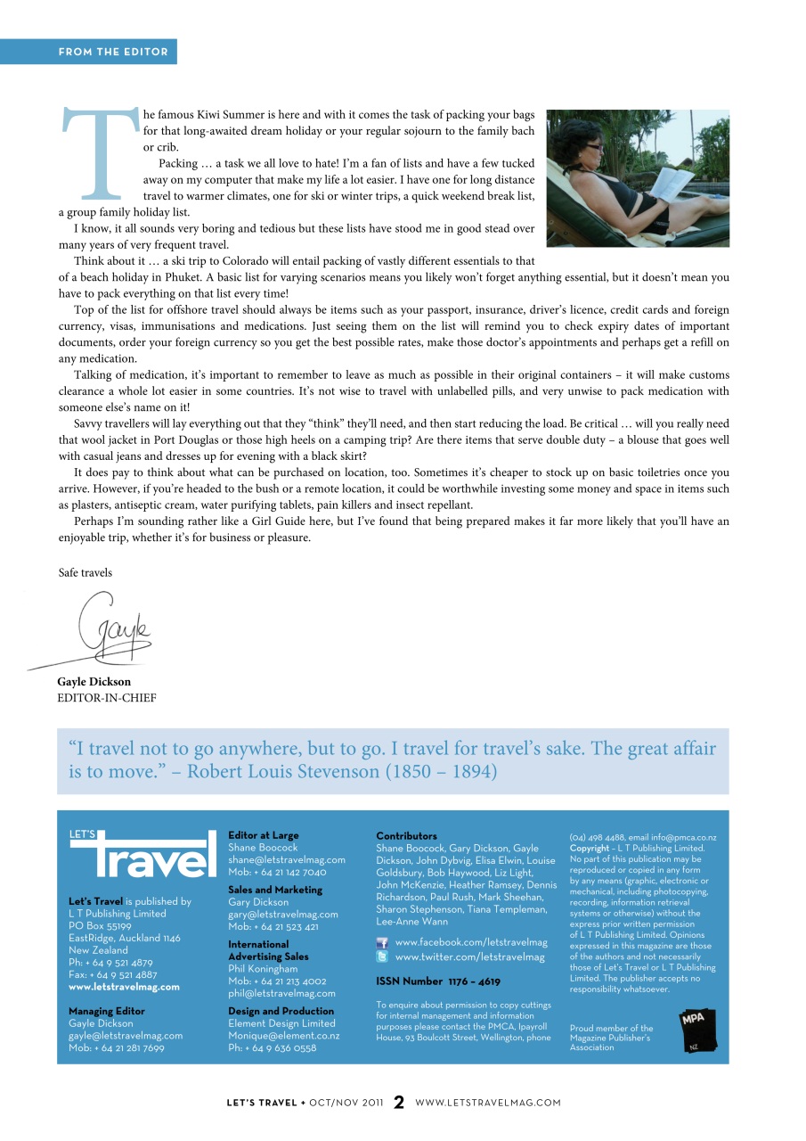 Let’s Travel Preview Pages