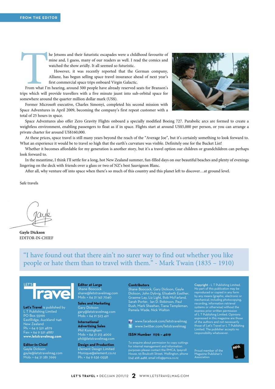 Let’s Travel Preview Pages