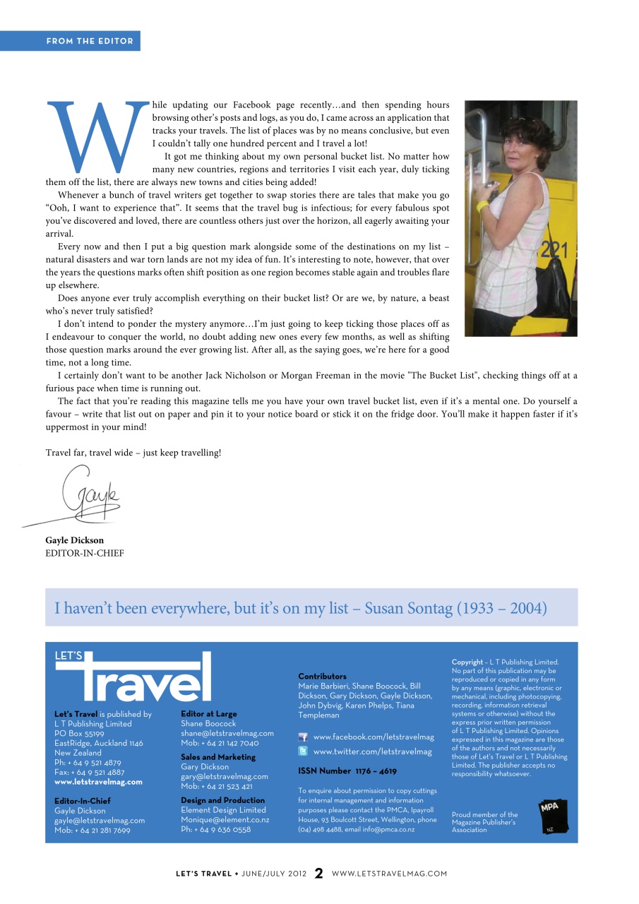 Let’s Travel Preview Pages