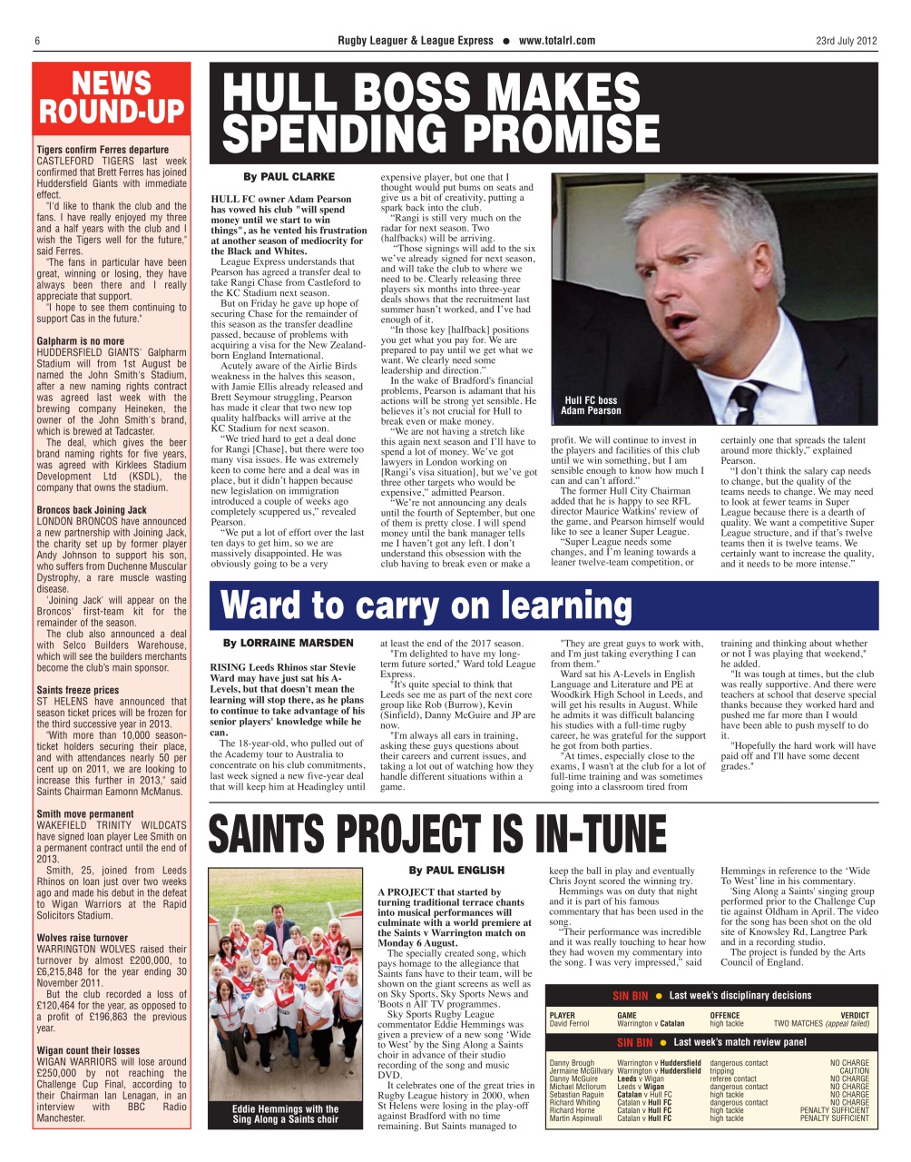 League Express Preview Pages