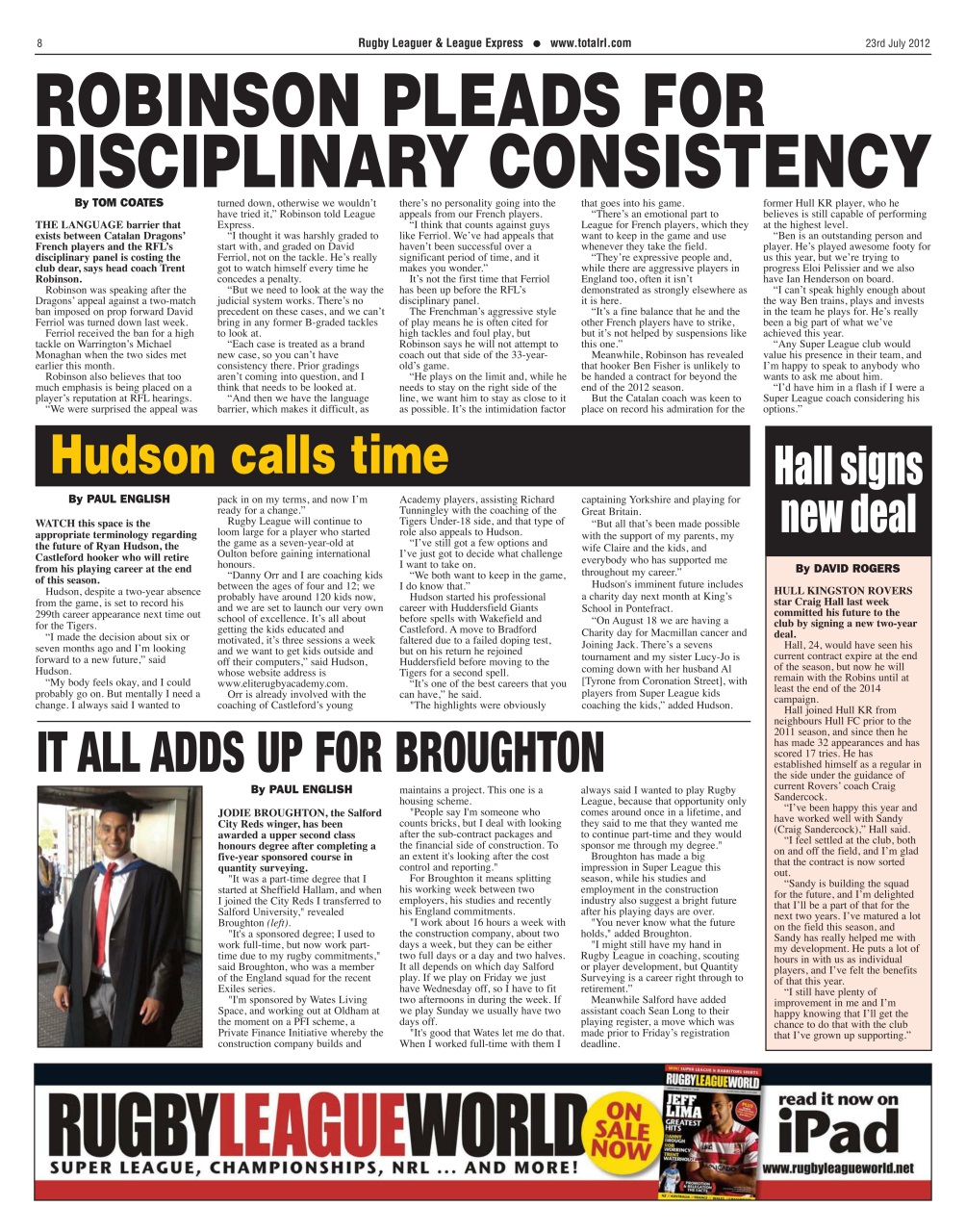 League Express Preview Pages