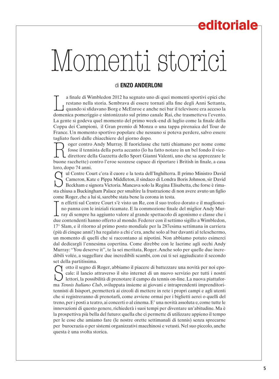 Il Tennis Italiano Preview Pages