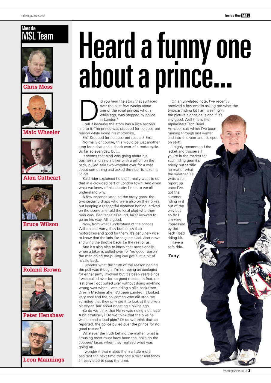 Motorcycle Sport & Leisure Preview Pages