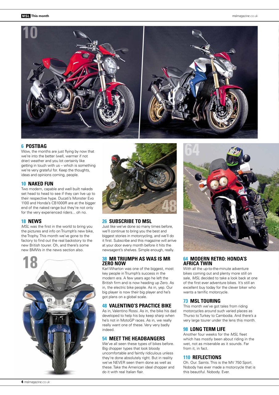 Motorcycle Sport & Leisure Preview Pages