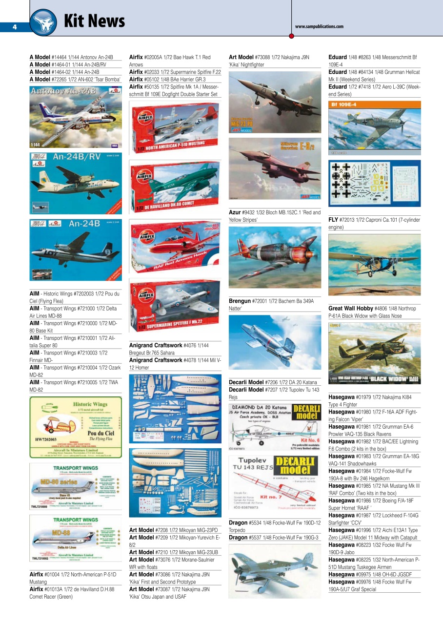Model Aircraft Preview Pages