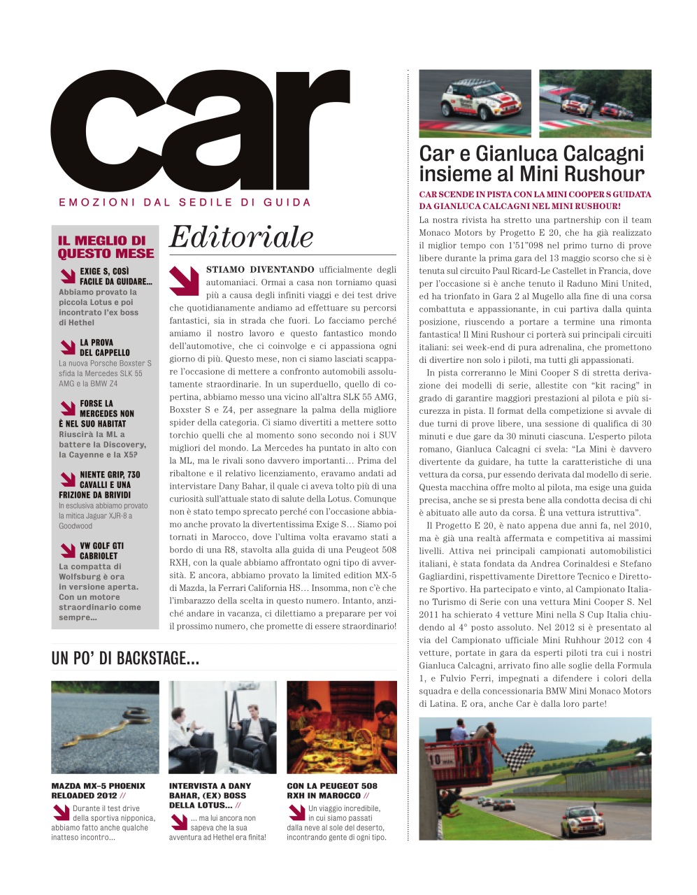 CAR magazine Italia Preview Pages