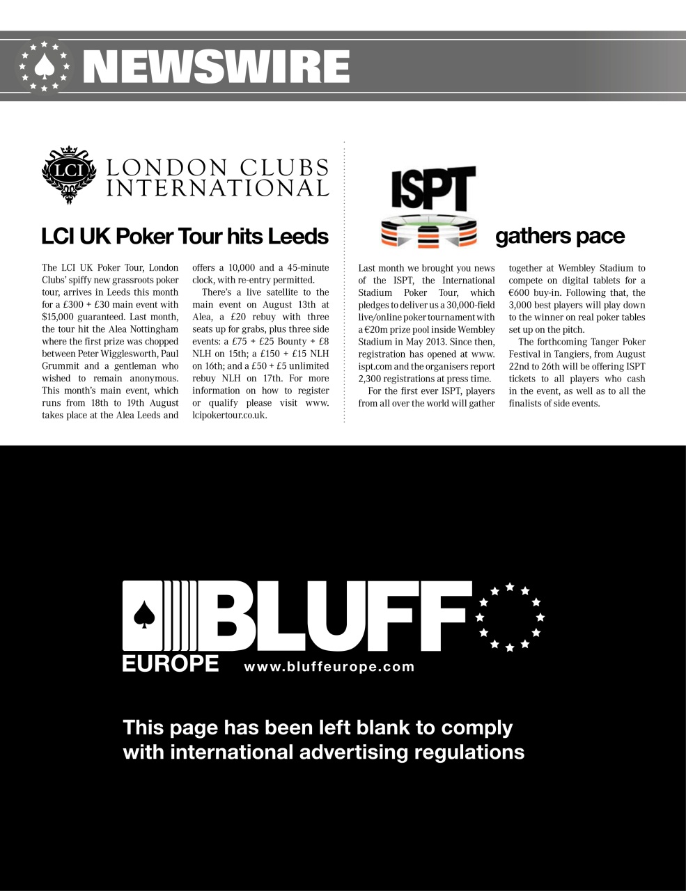 Bluff Europe Preview Pages