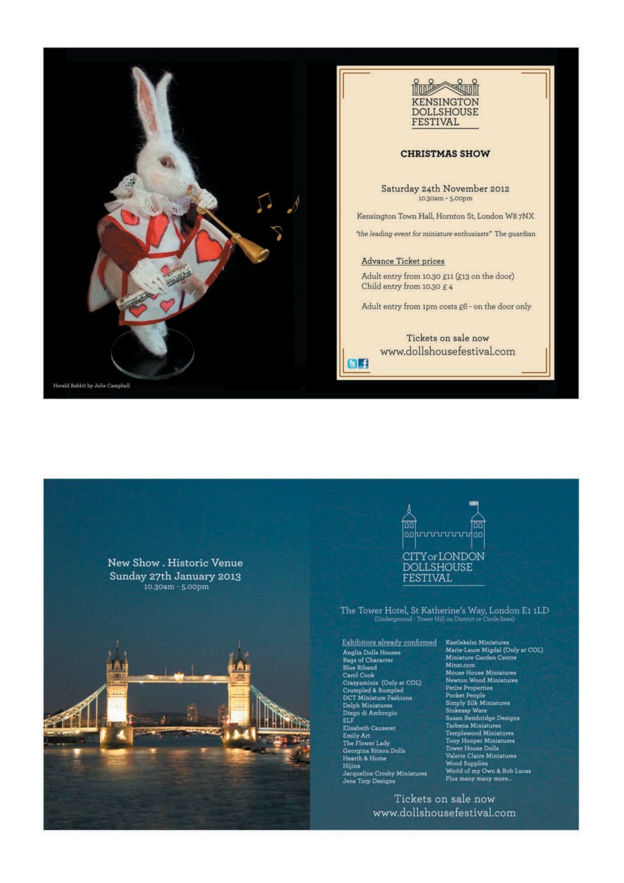 Dolls House and Miniature Scene Preview Pages