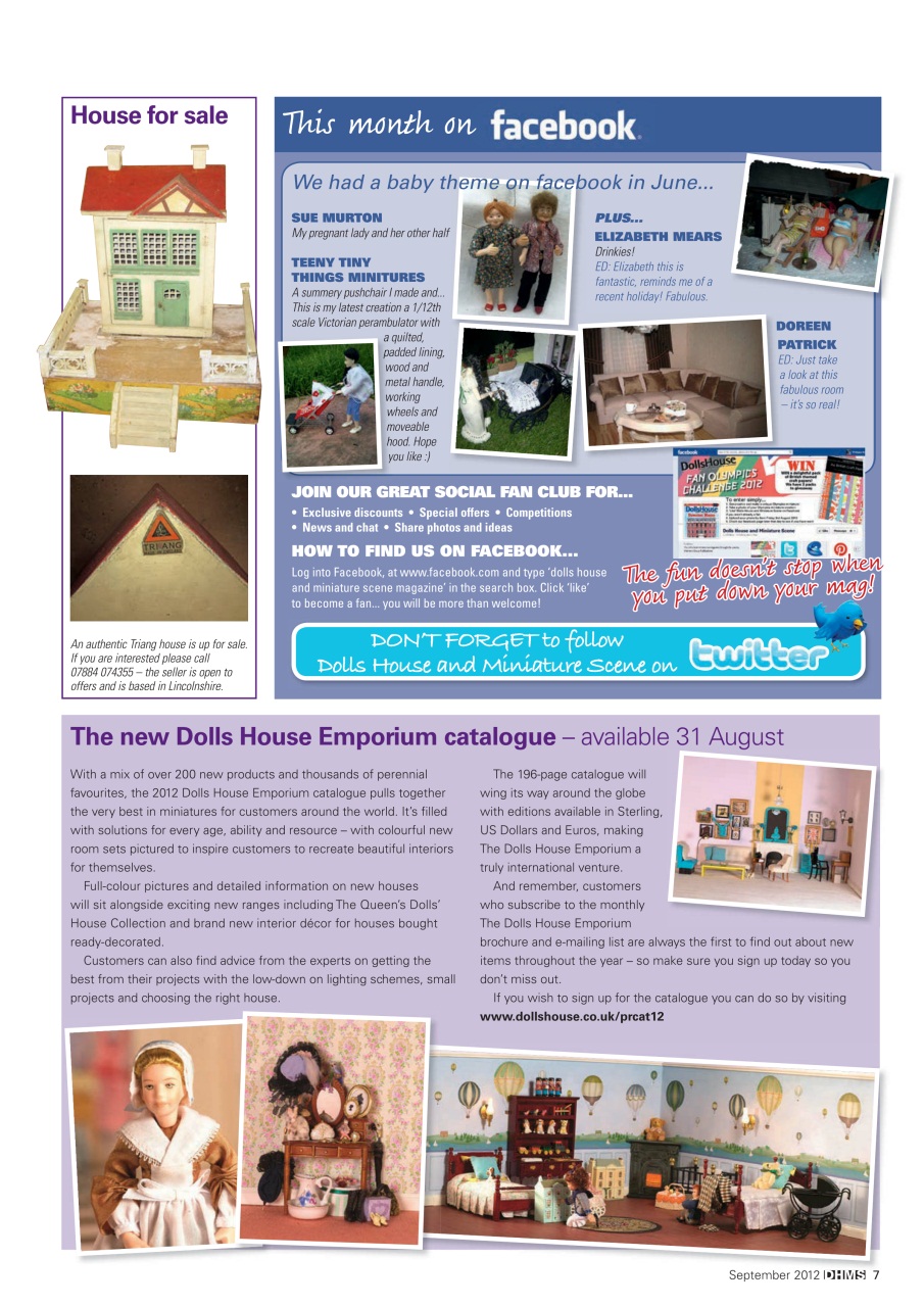 Dolls House and Miniature Scene Preview Pages