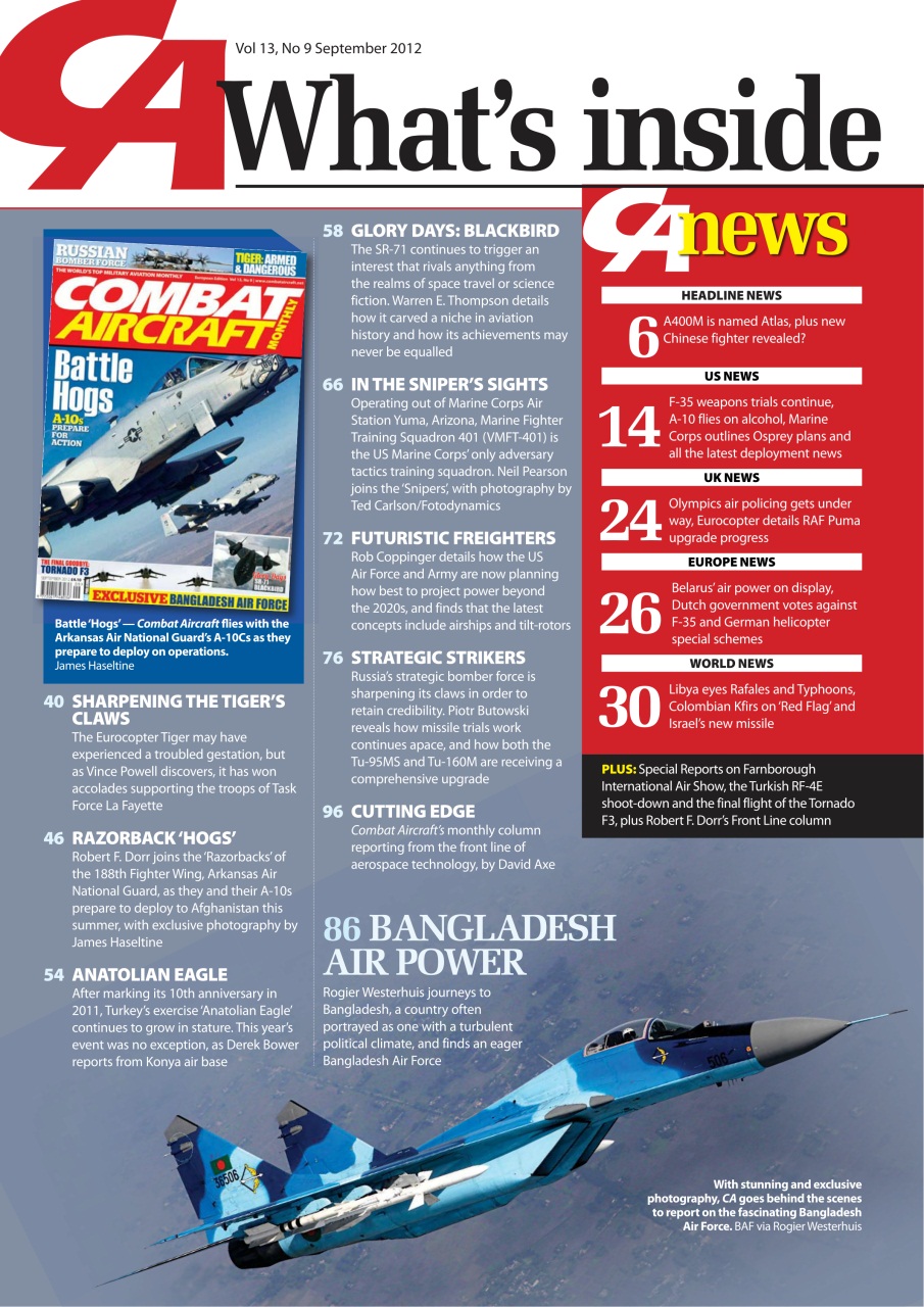 Combat Aircraft Journal Preview Pages