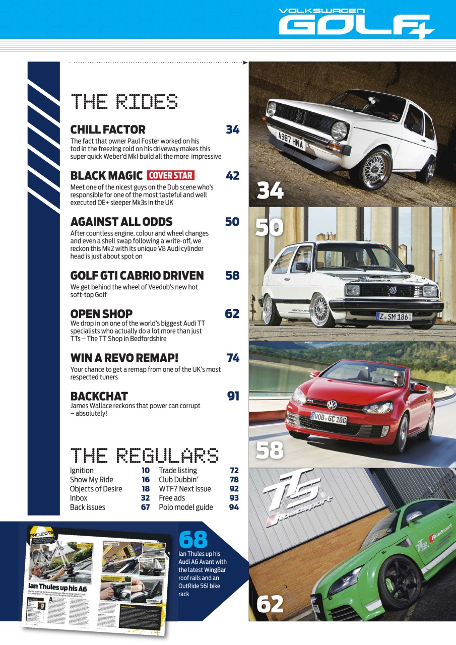 Volkswagen Golf + Preview Pages