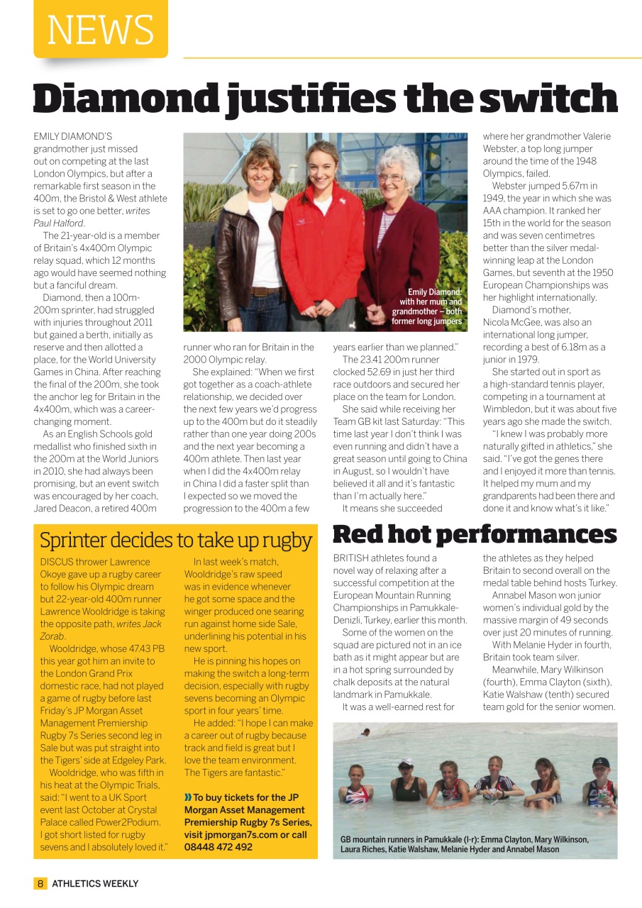 AW – Athletics Weekly Magazine Preview Pages