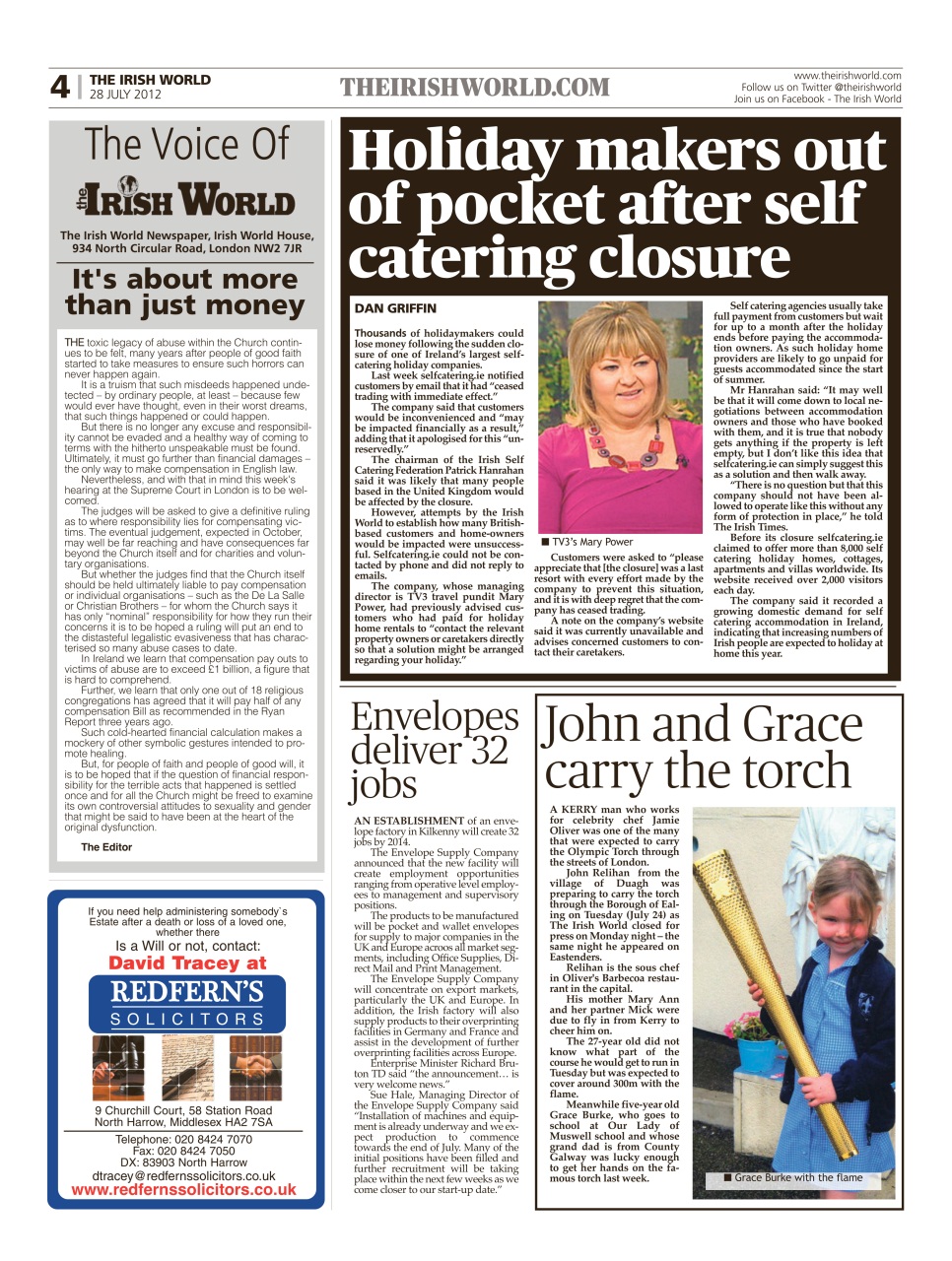 Irish World Preview Pages