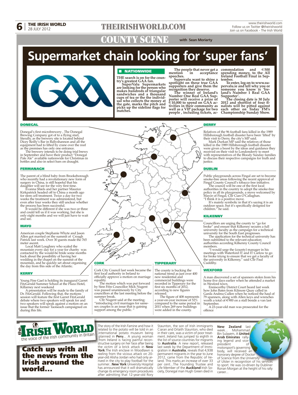 Irish World Preview Pages
