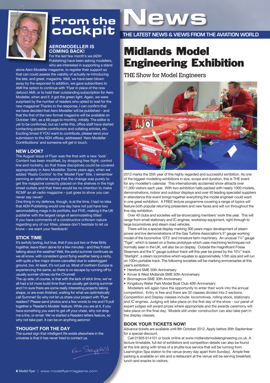 Radio Control Model Flyer Preview Pages