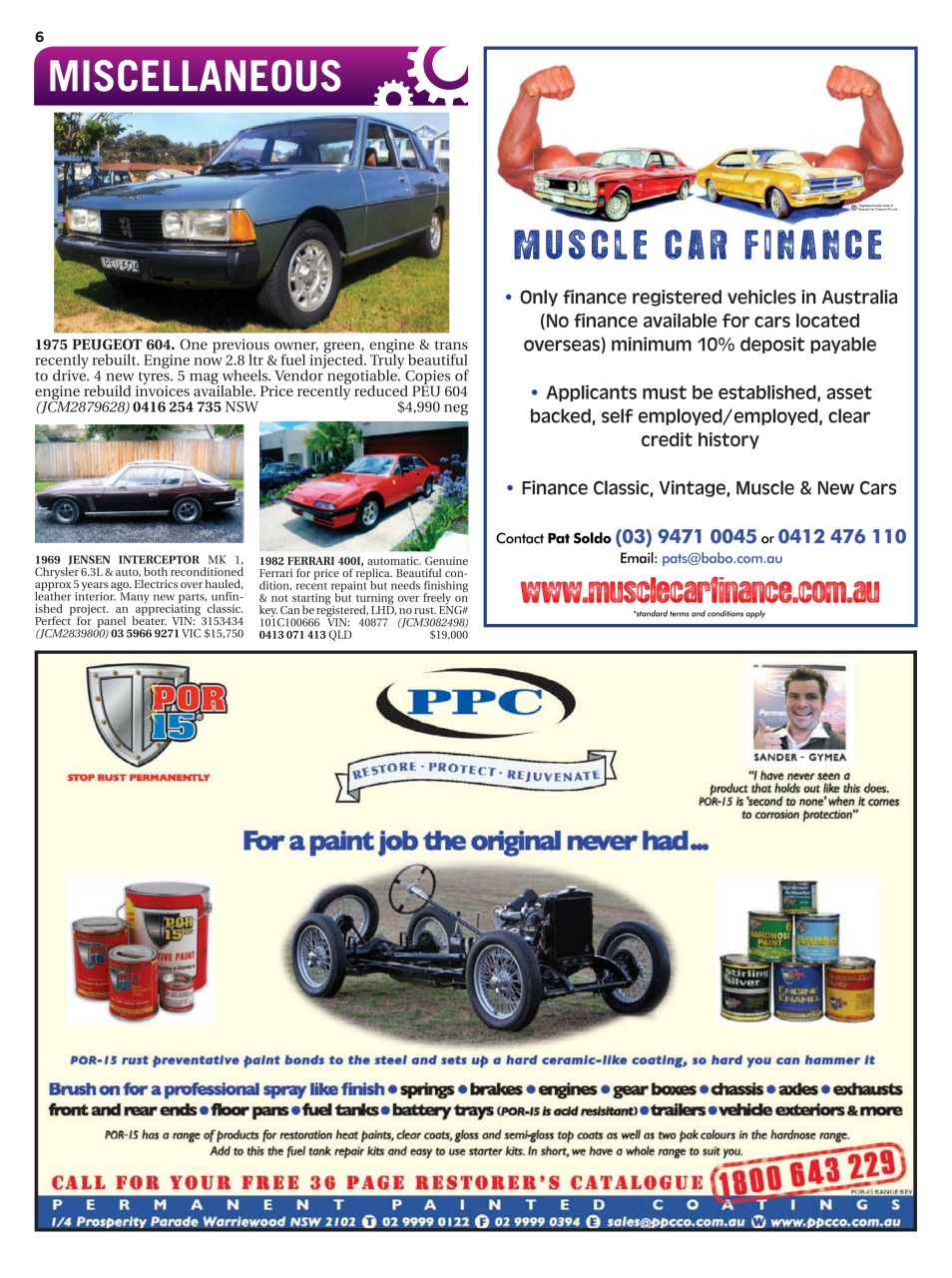 JUST CARS Preview Pages