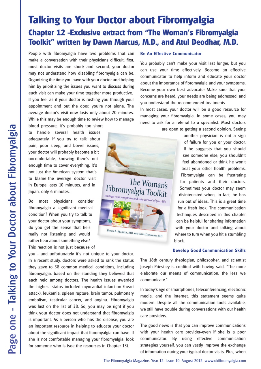 Fibromyalgia Magazine Preview Pages