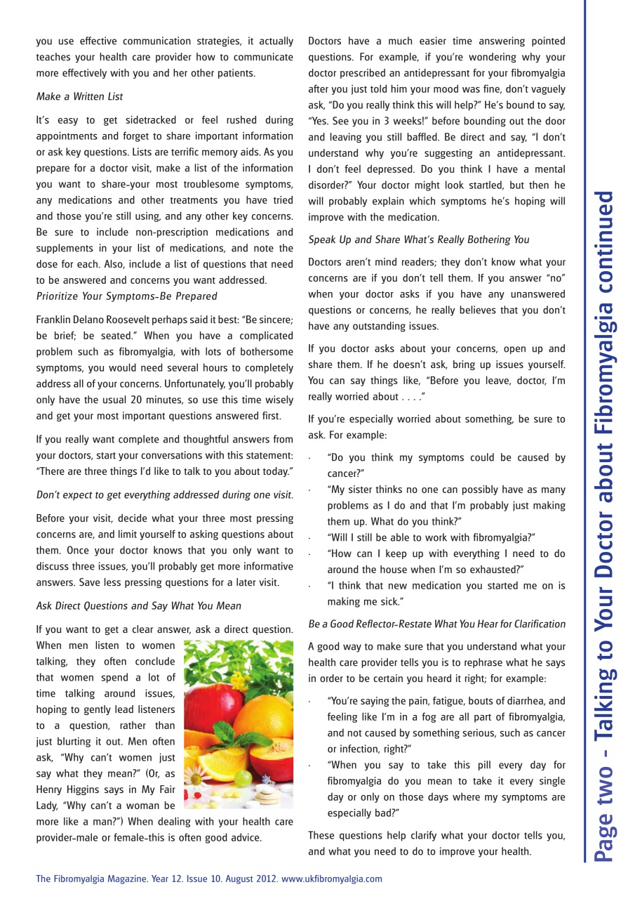 Fibromyalgia Magazine Preview Pages