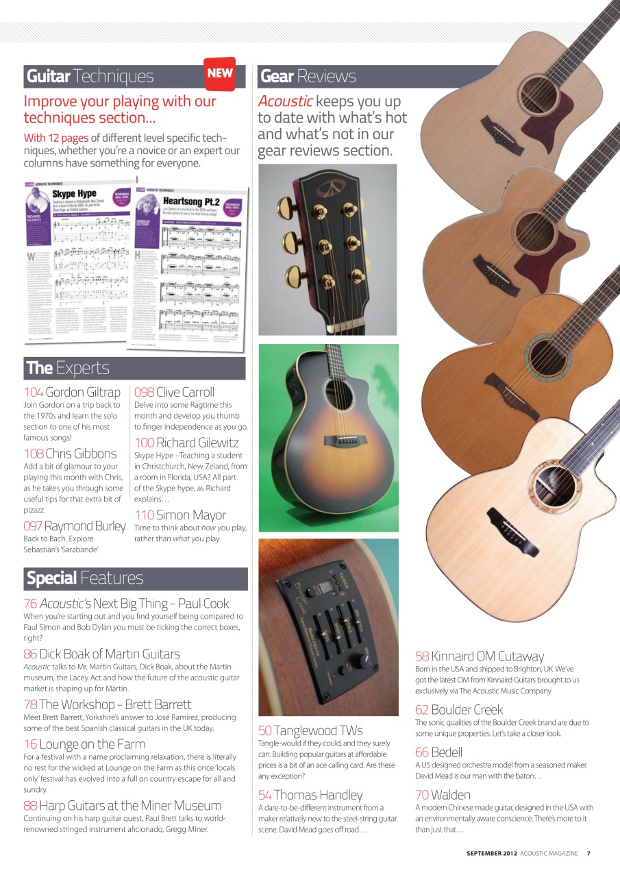 Acoustic Preview Pages