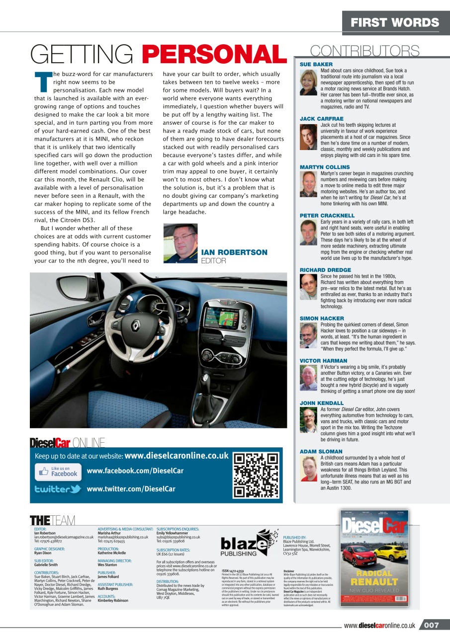 Diesel&EcoCar Magazine Preview Pages