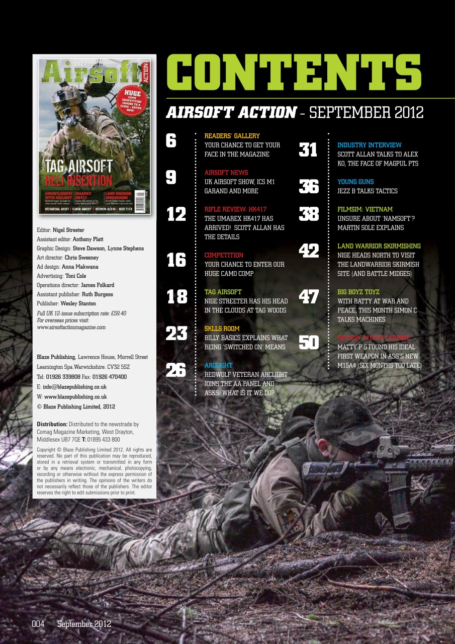 Airsoft Action Preview Pages