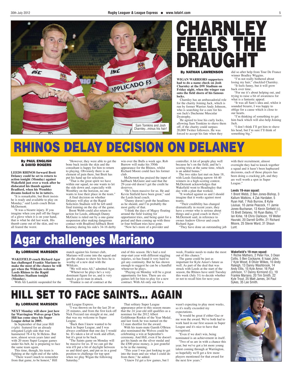 League Express Preview Pages