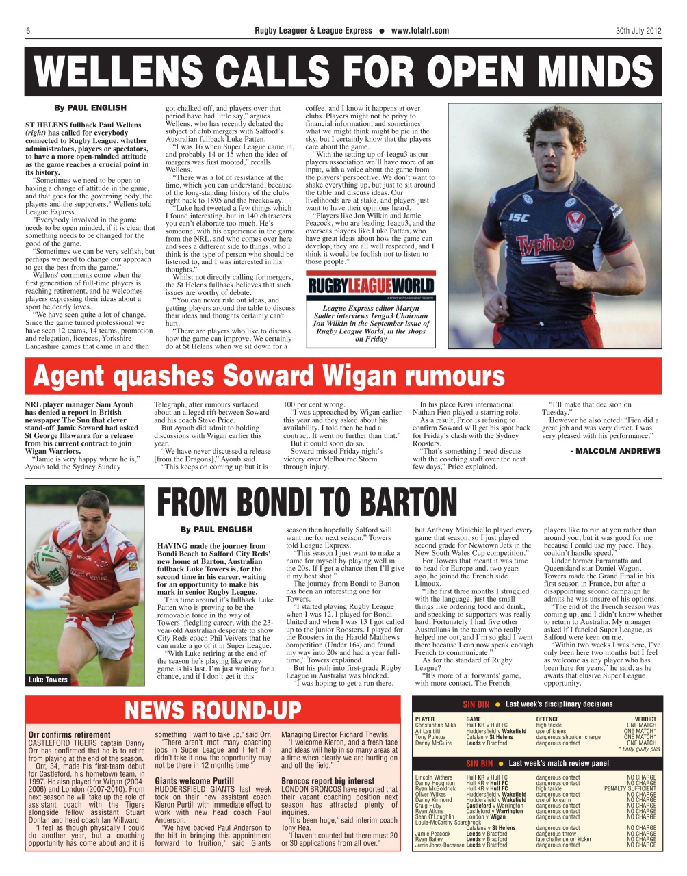 League Express Preview Pages