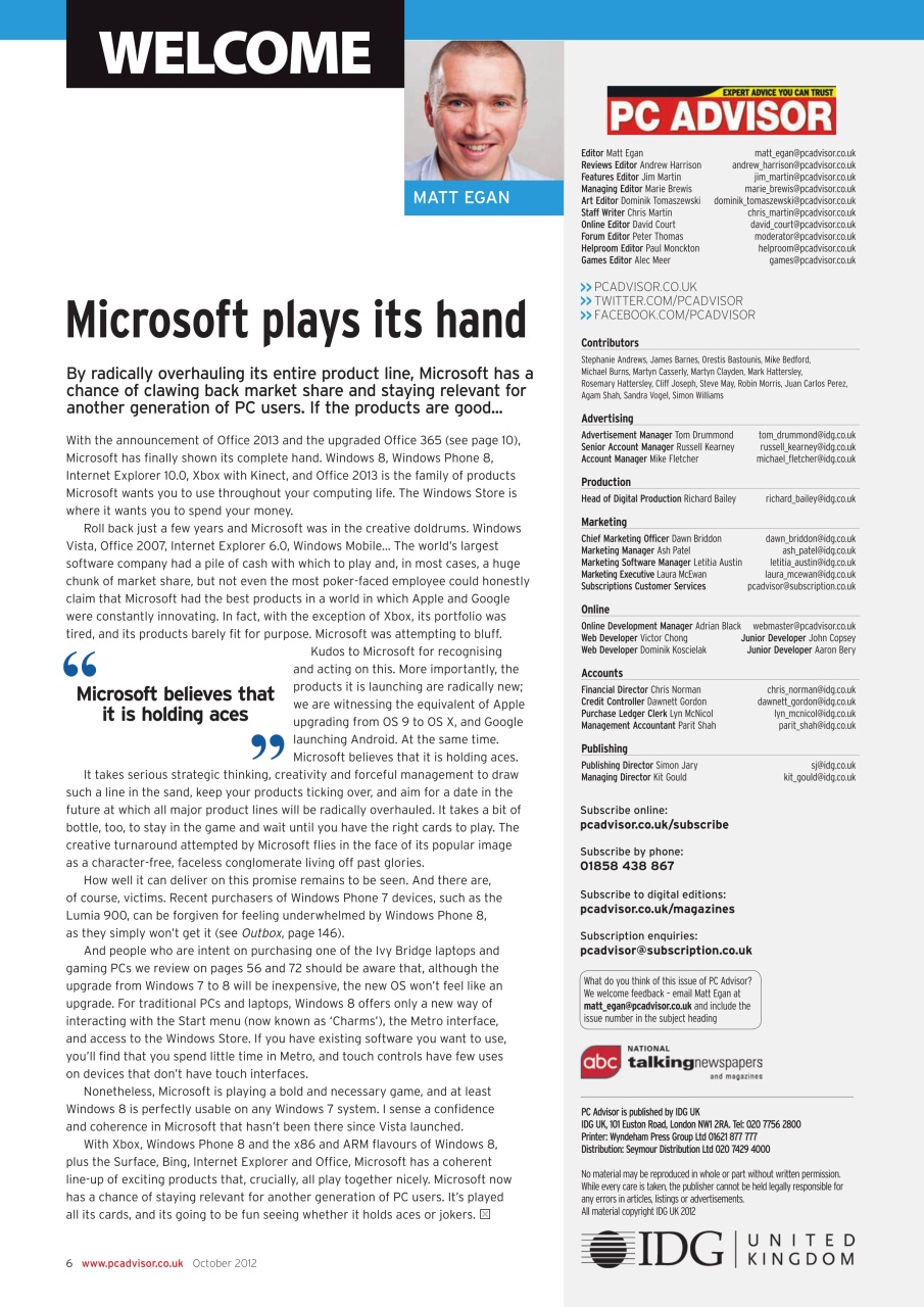 Tech Advisor Preview Pages