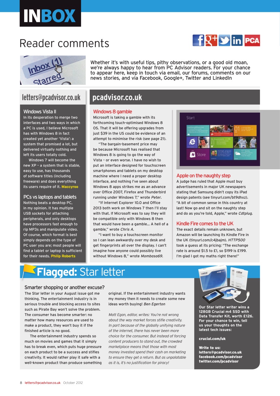 Tech Advisor Preview Pages