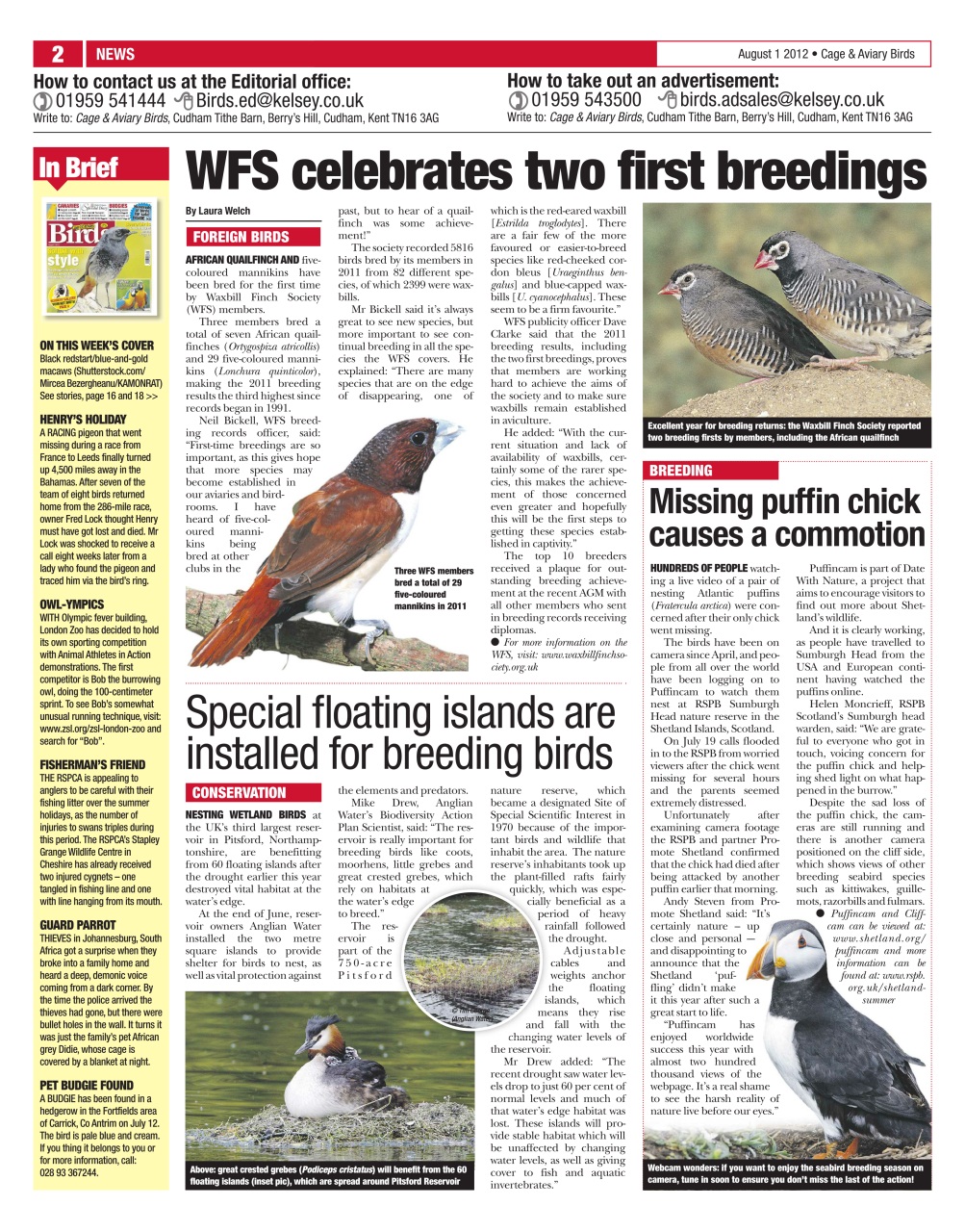 Cage & Aviary Birds Preview Pages