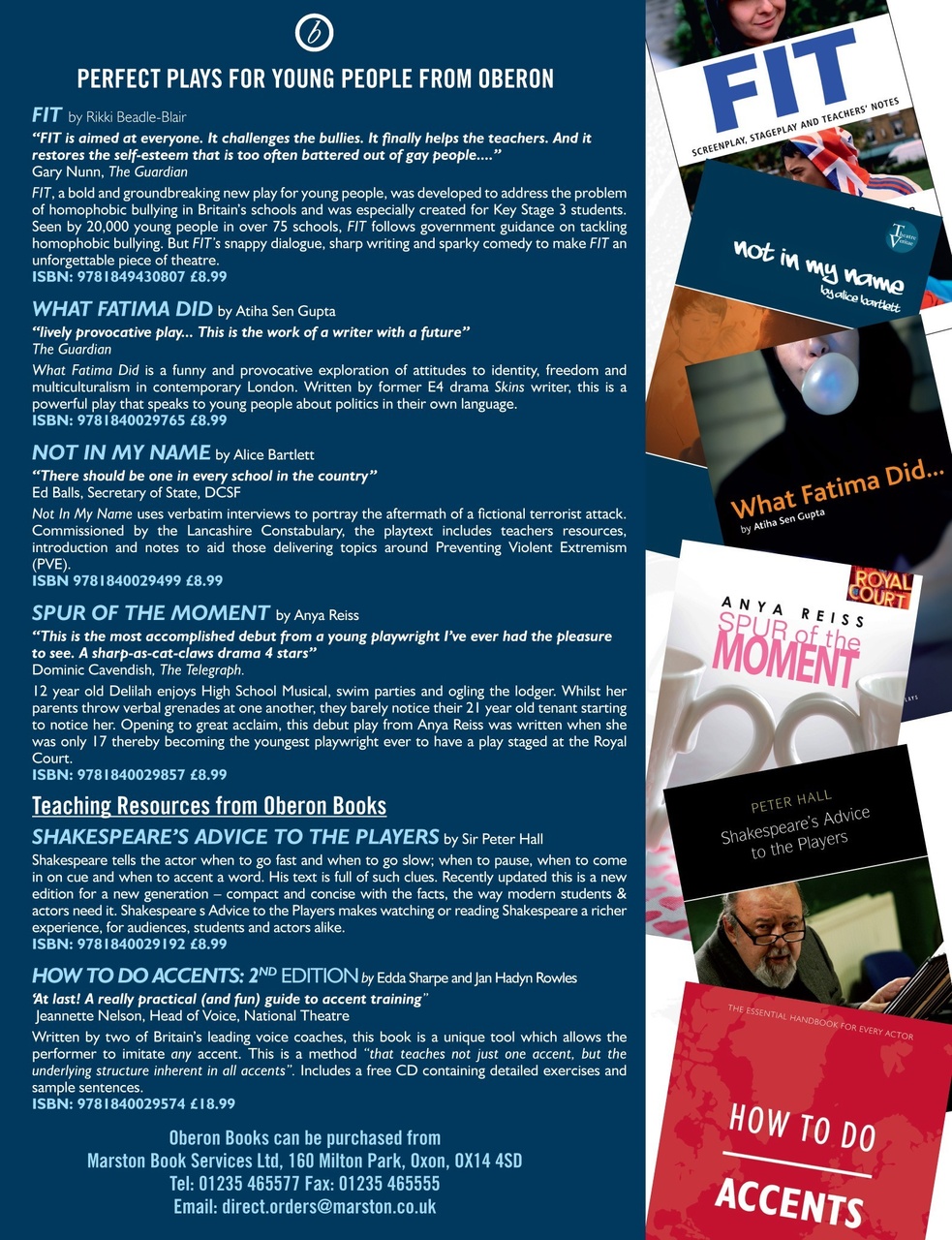 Drama and Theatre Preview Pages